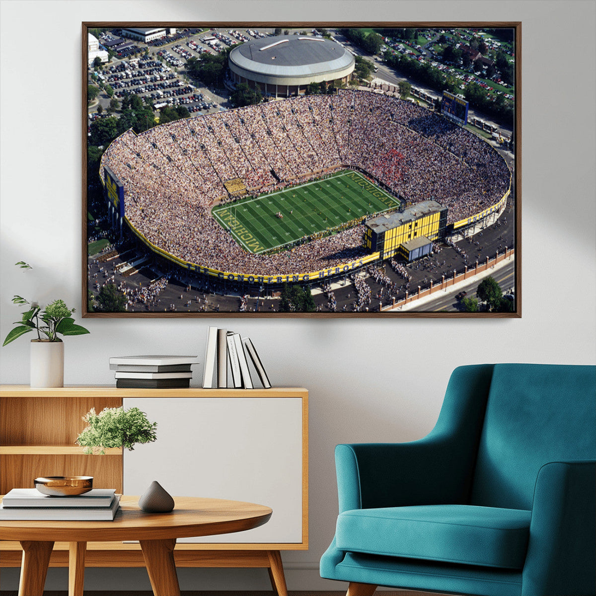 Michigan Wolverines Football Team Print - Ann Arbor Michigan