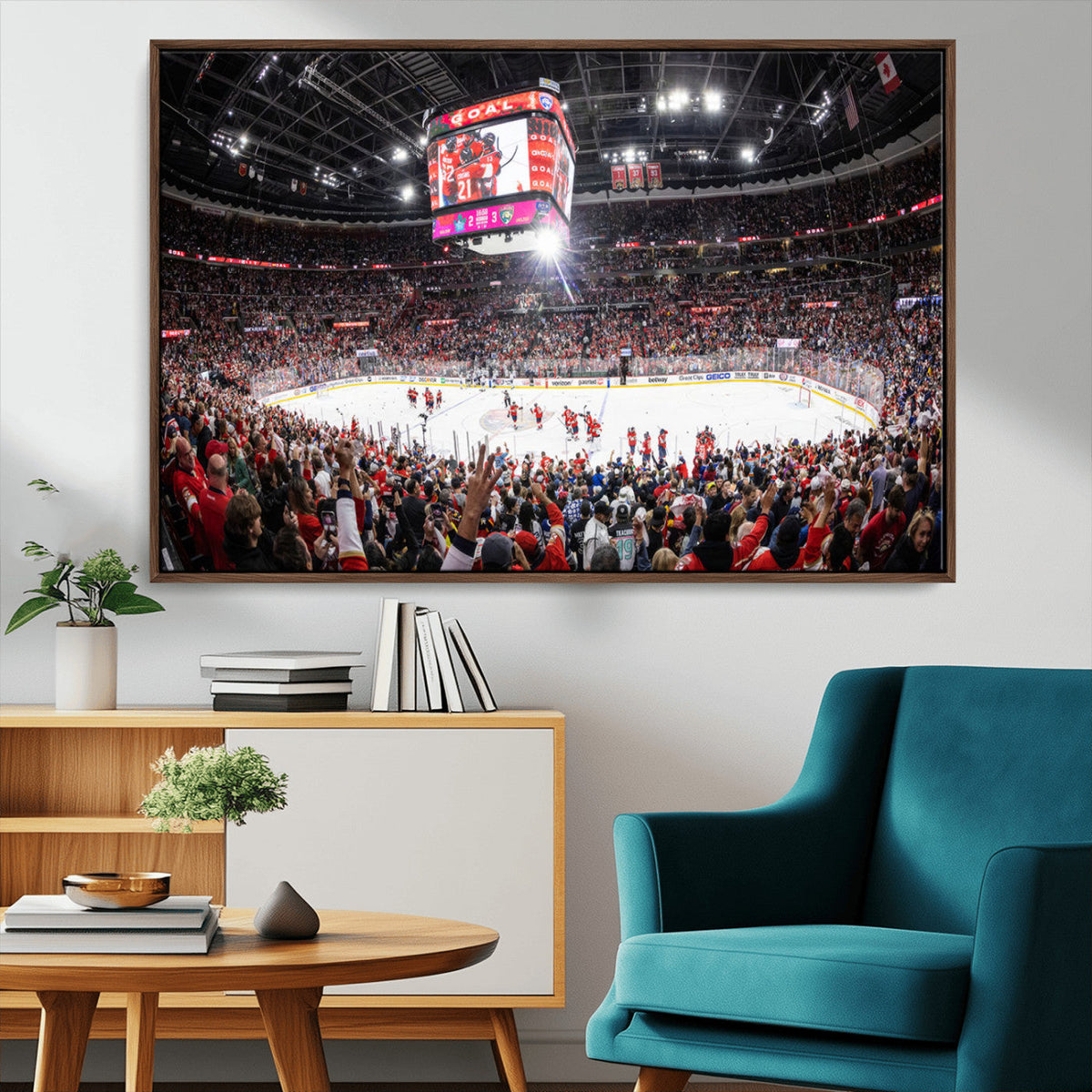 Amerant Bank Arena Wall Art Canvas Print - Basketball Arena
