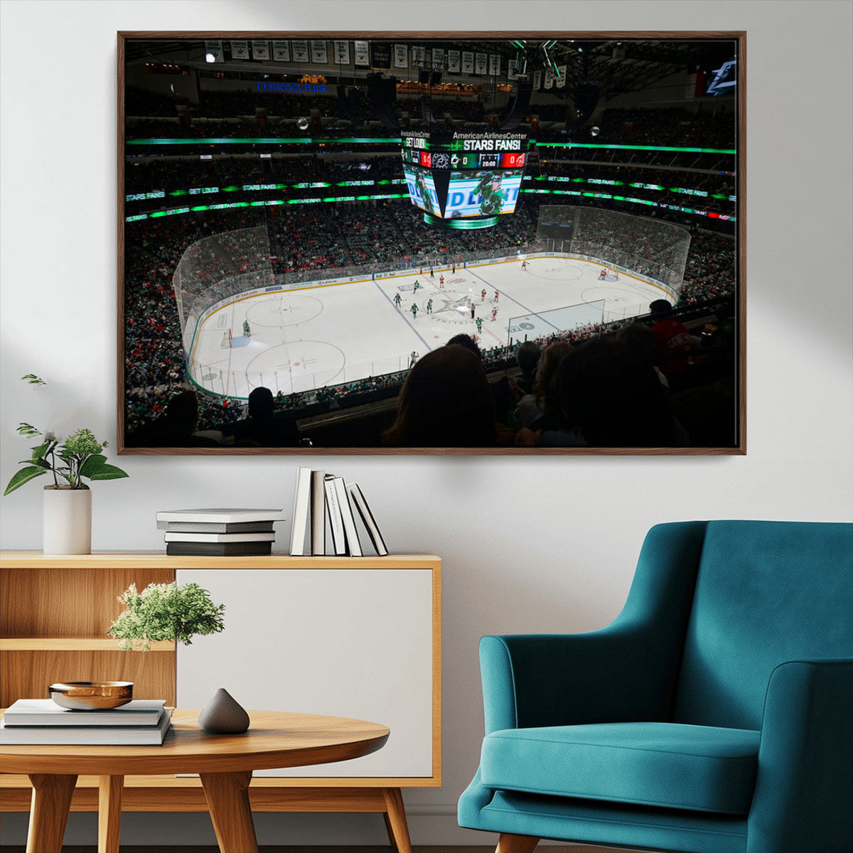 American Airlines Center Dallas Stars Wall Art Canvas Print