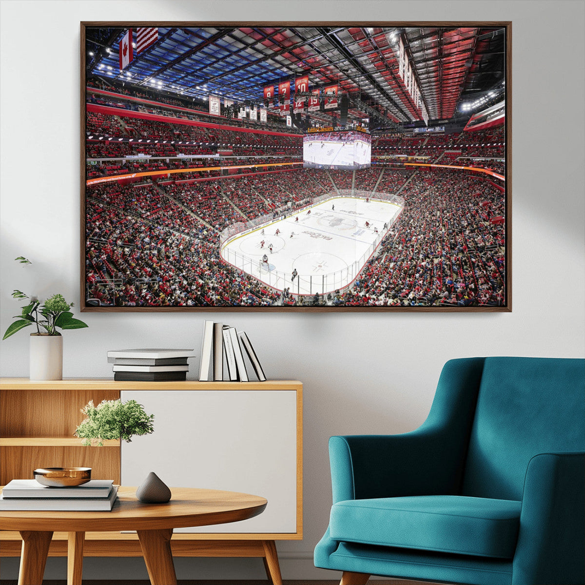 Barton Malow Little Caesars Arena Detroit Wall Art Canvas