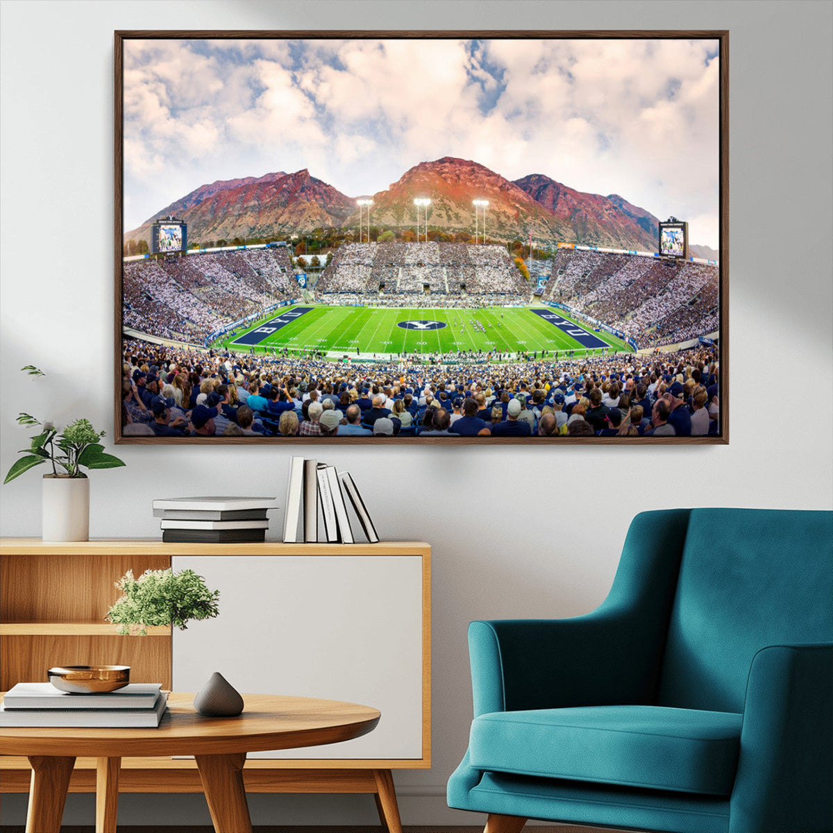 Brigham Young University Cougars Football Team Print - Provo