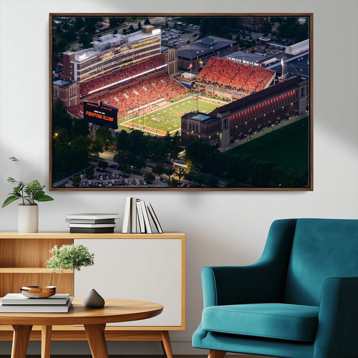University of Illinois Fighting Illini Football Team Print -