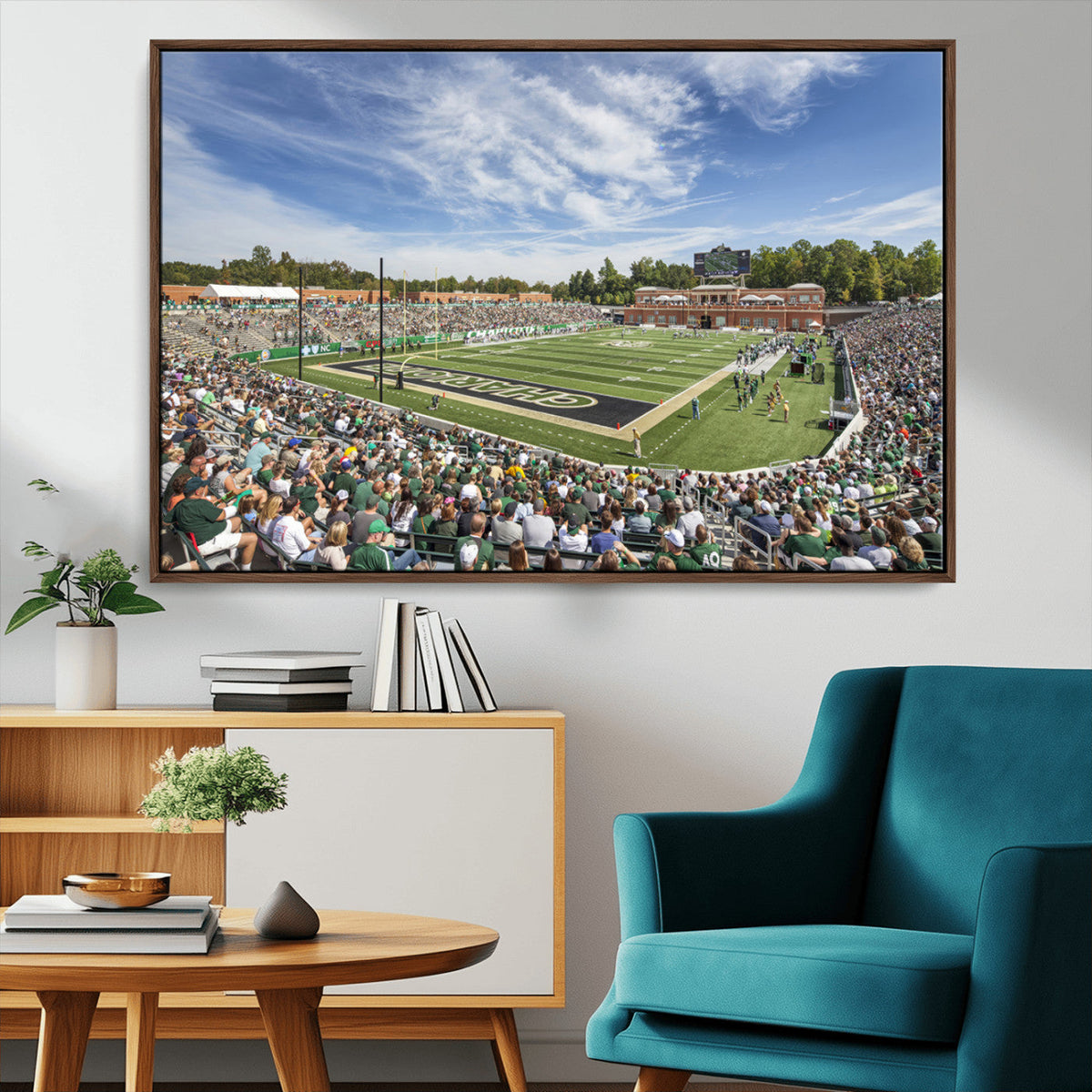 University of Charlotte 49ers Football Team Print -