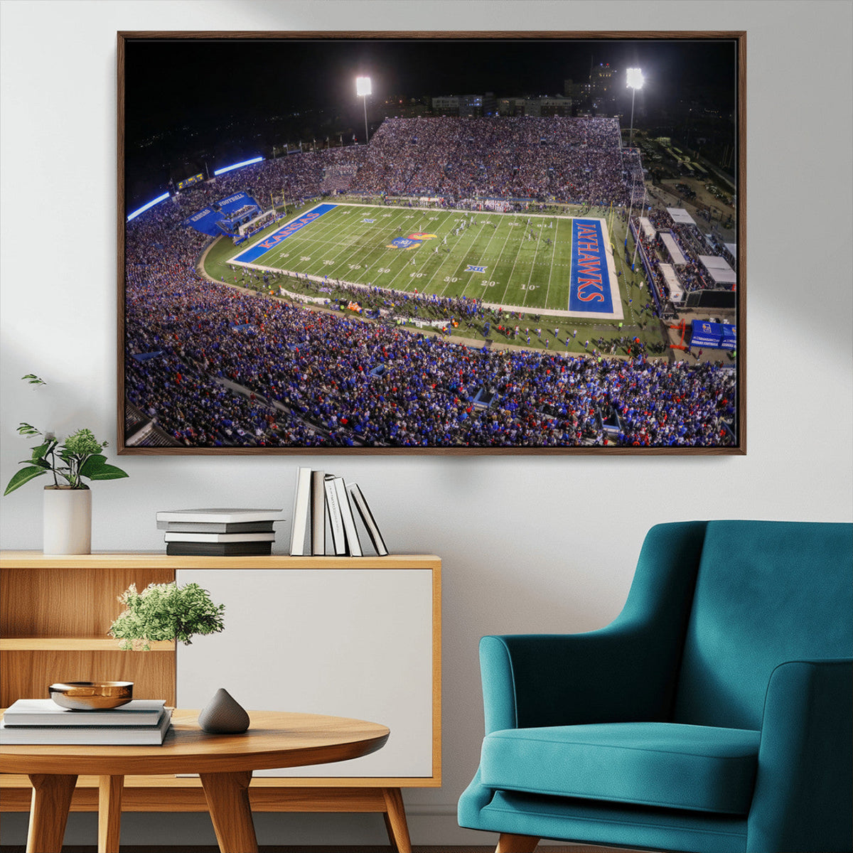University of Kansas Jayhawks Football Team Print - Lawrence