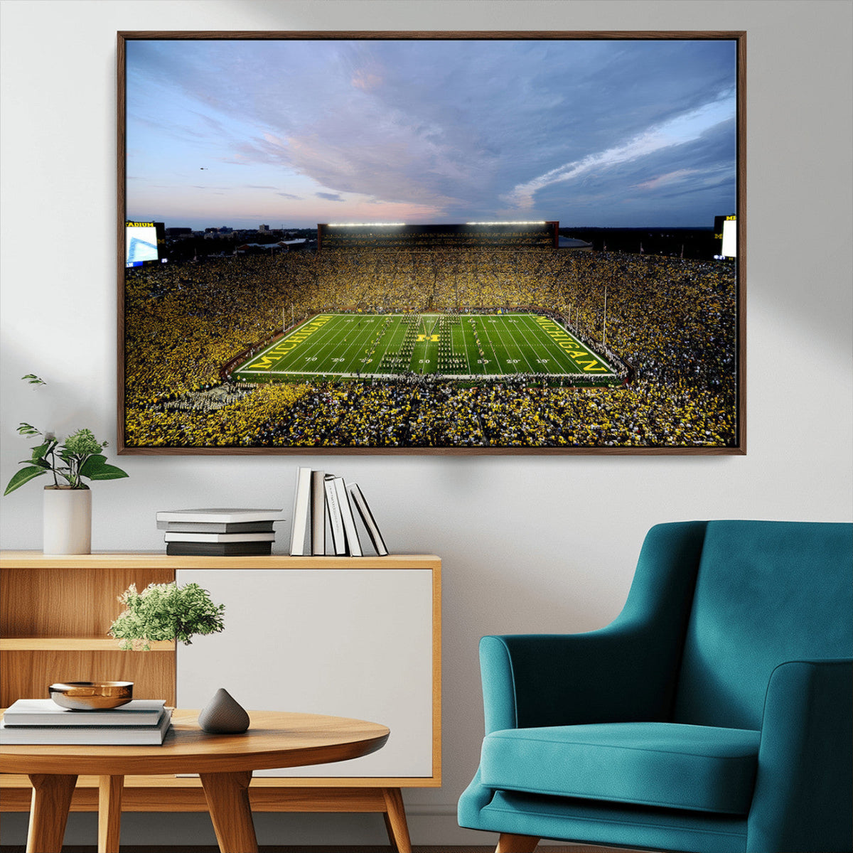 University of Michigan Wolverines Football Team Print - Ann
