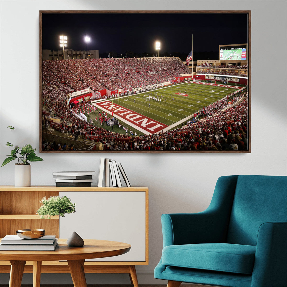 Indiana University Hoosiers Football Team Print Canvas -