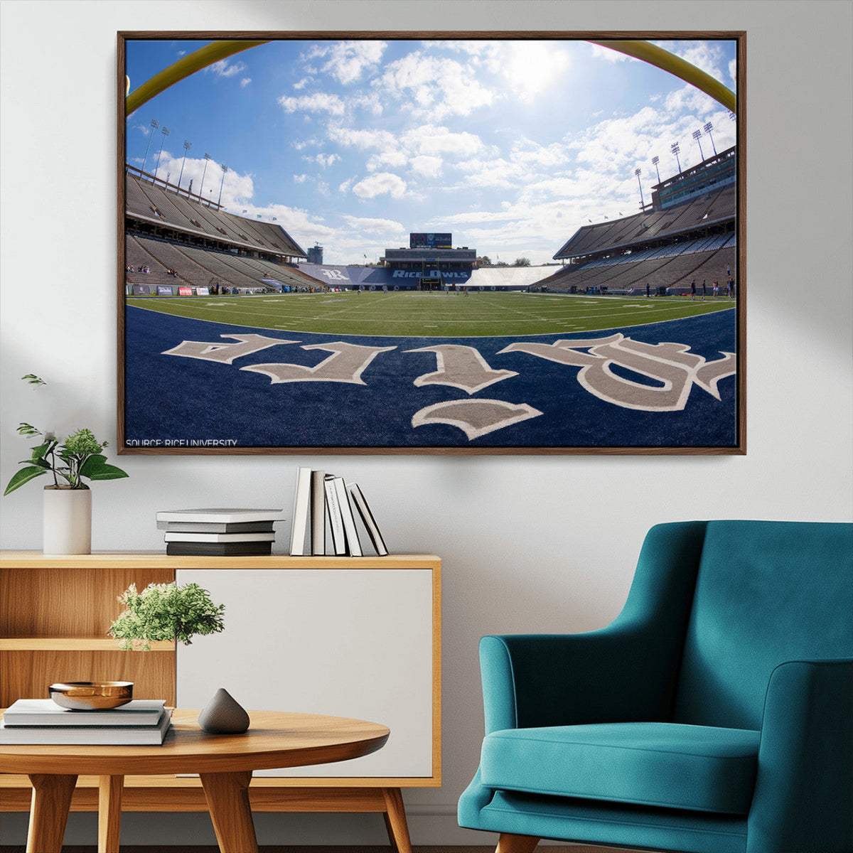Rice University Owls Football Team Print - Houston Rice
