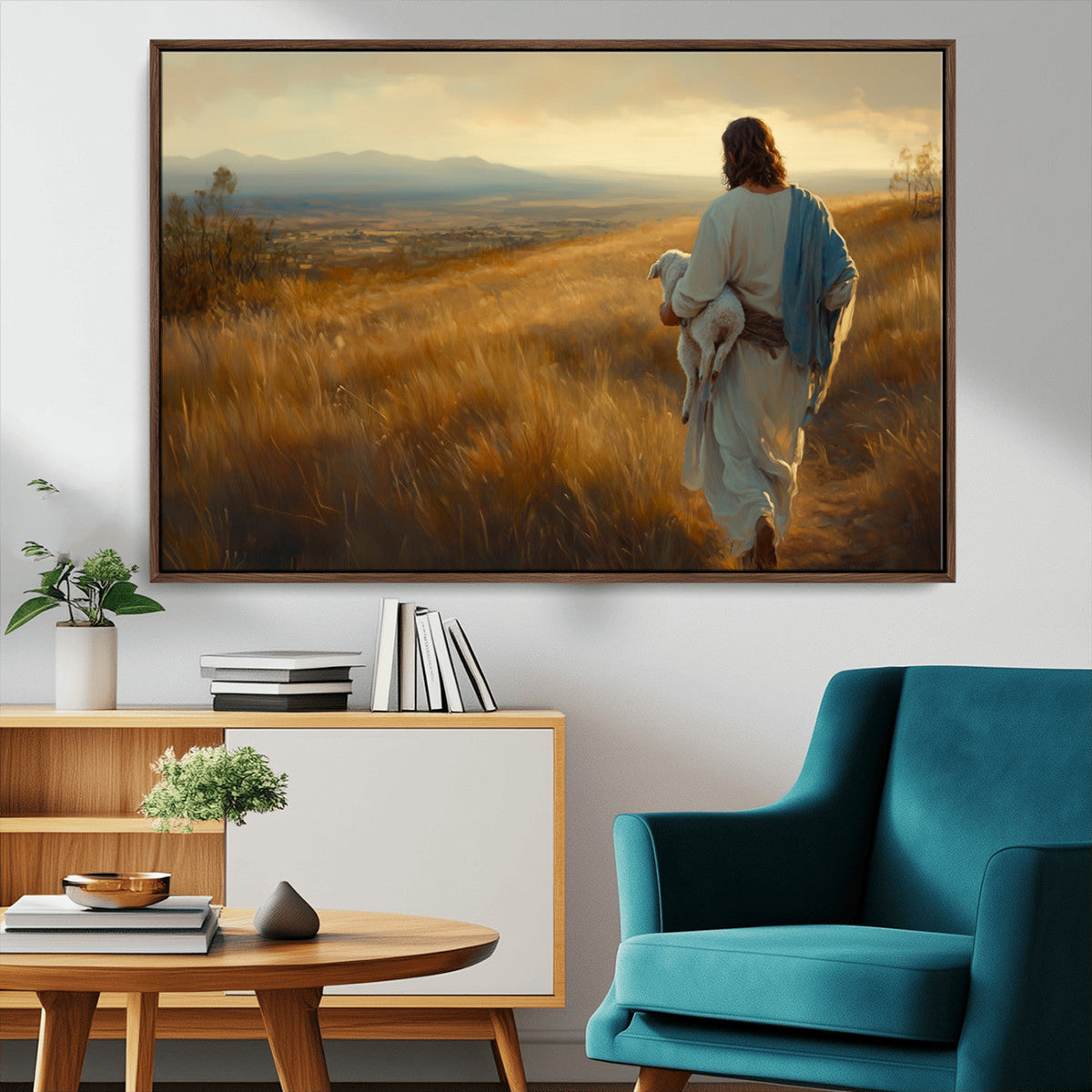 Jesus the Good Shepherd Wall Art Canvas Print -