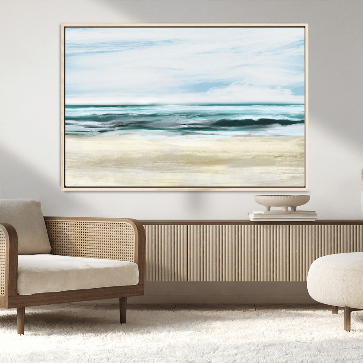 Ocean Abstract Wall Art Canvas Print
