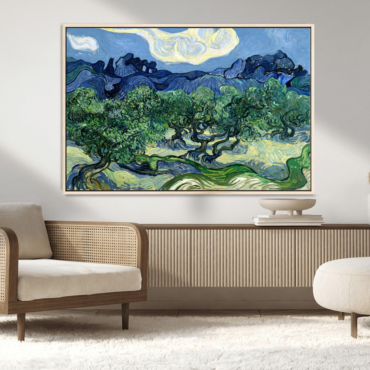 Olive Trees Van Gogh Wall Art Canvas Print