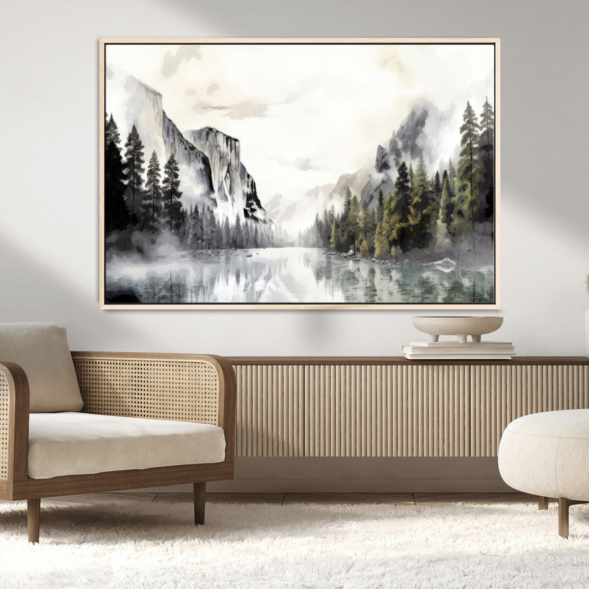 Yosemite Valley Wall Art Canvas Print – Framed and Ready to