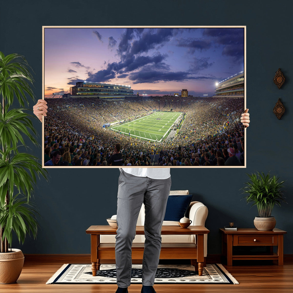 Notre Dame Fighting Irish Football Team Print - Notre Dame