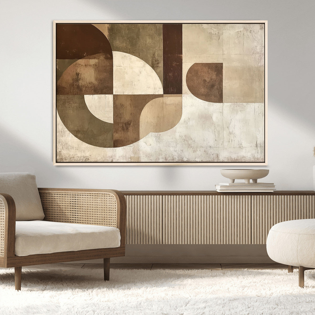 Wabi Sabi Geometric Wall Art | Abstract Modern Minimalist