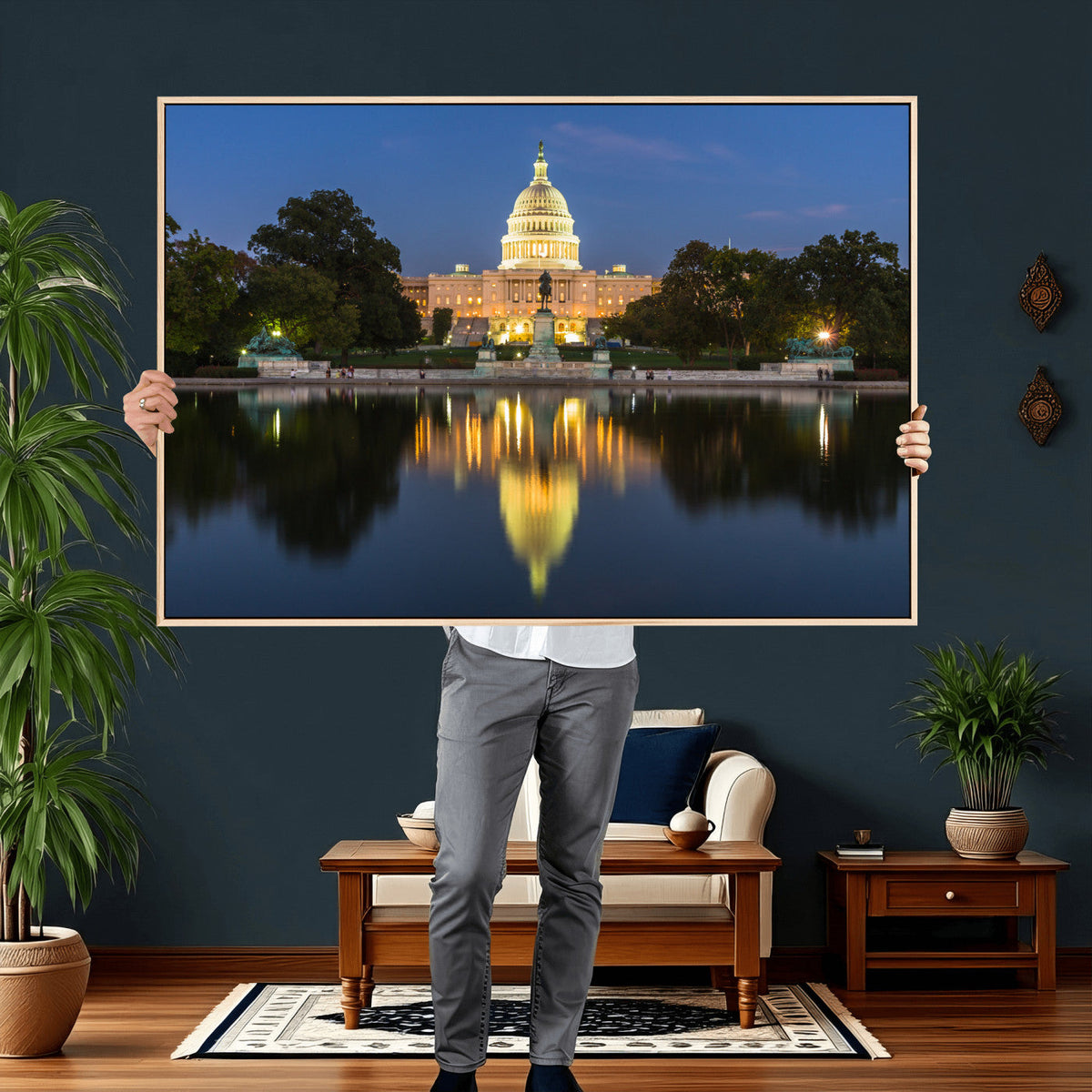 US Capitol Building Wall Art Canvas Print – Washington DC