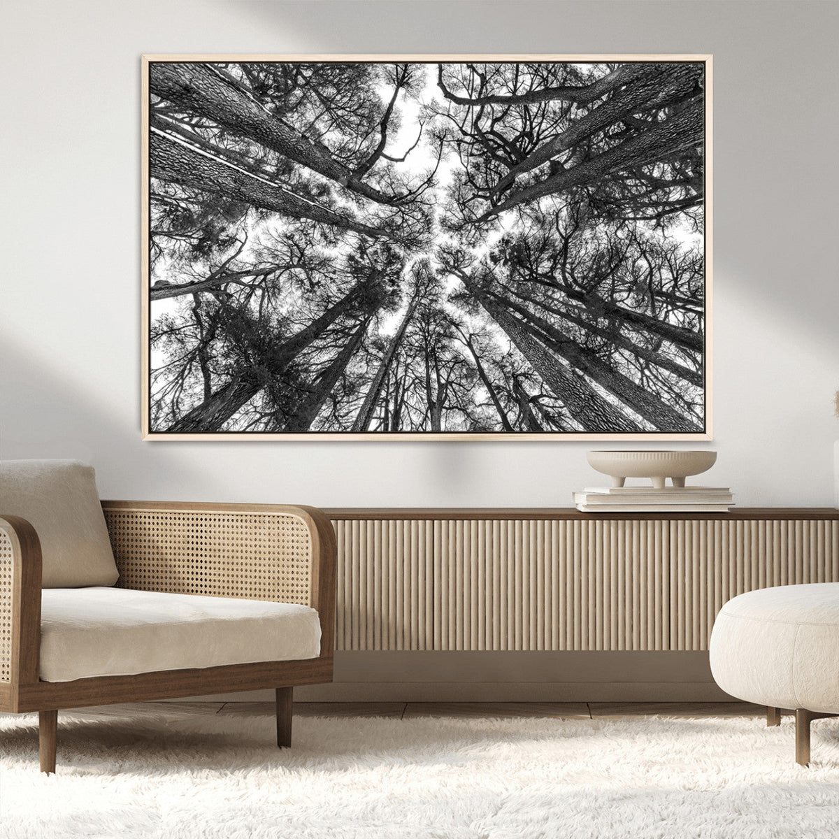 Trees Contemporary Art Canvas Print