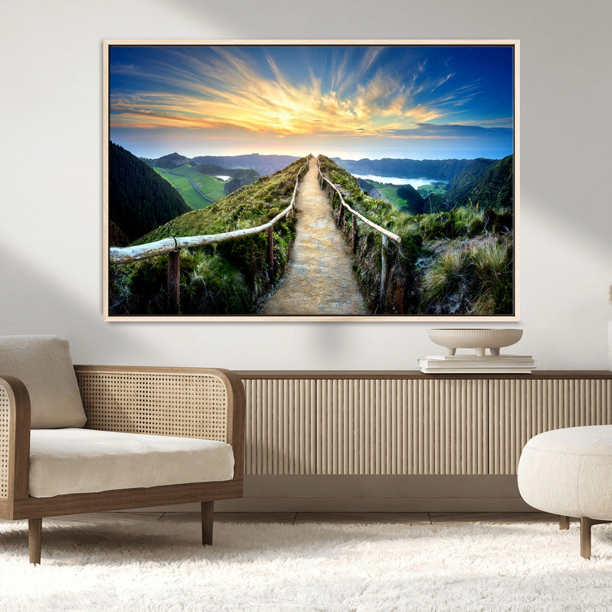 Mountain Landscape Wall Art Canvas Print