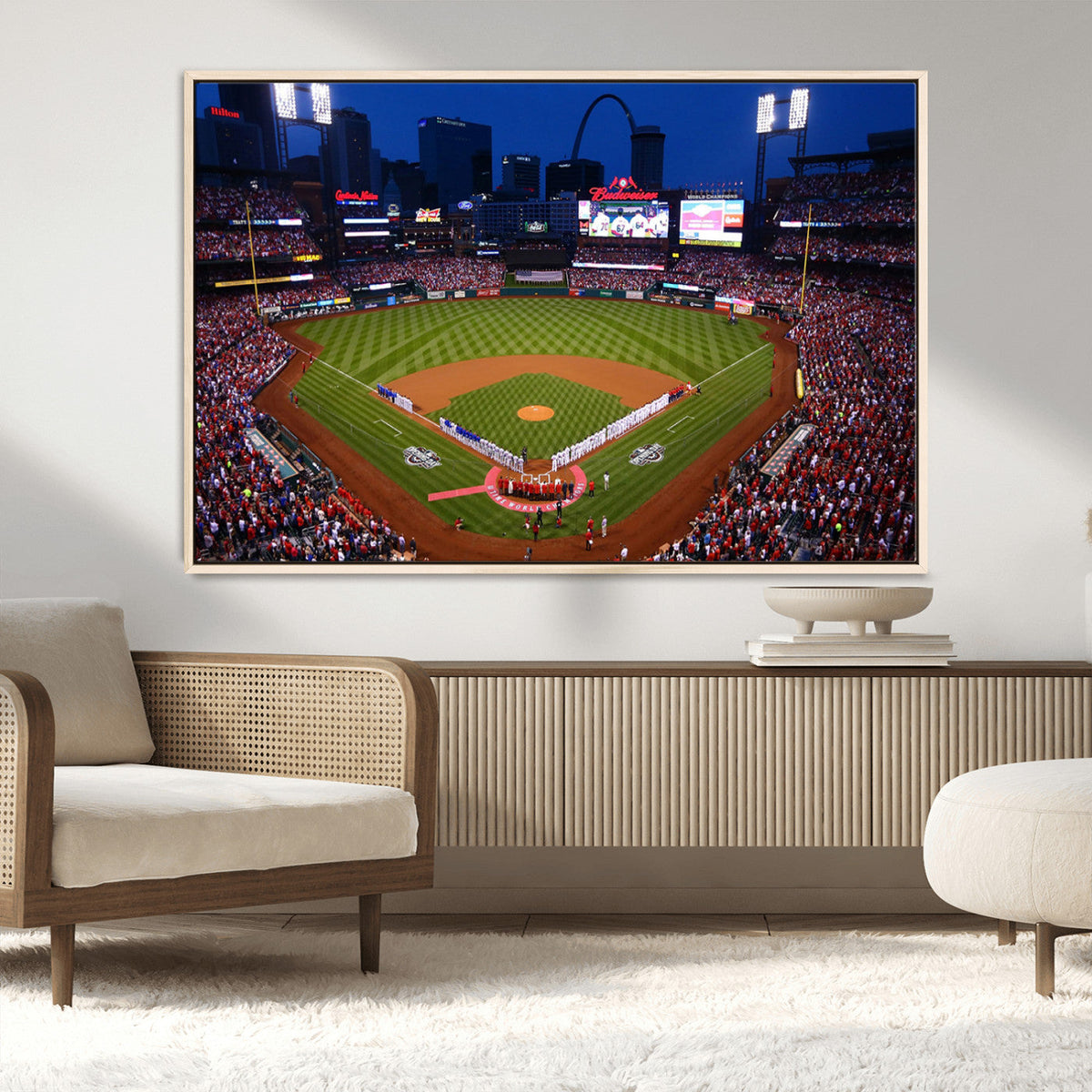 St. Louis Cardinals Baseball Team Print - Busch Stadium Wall