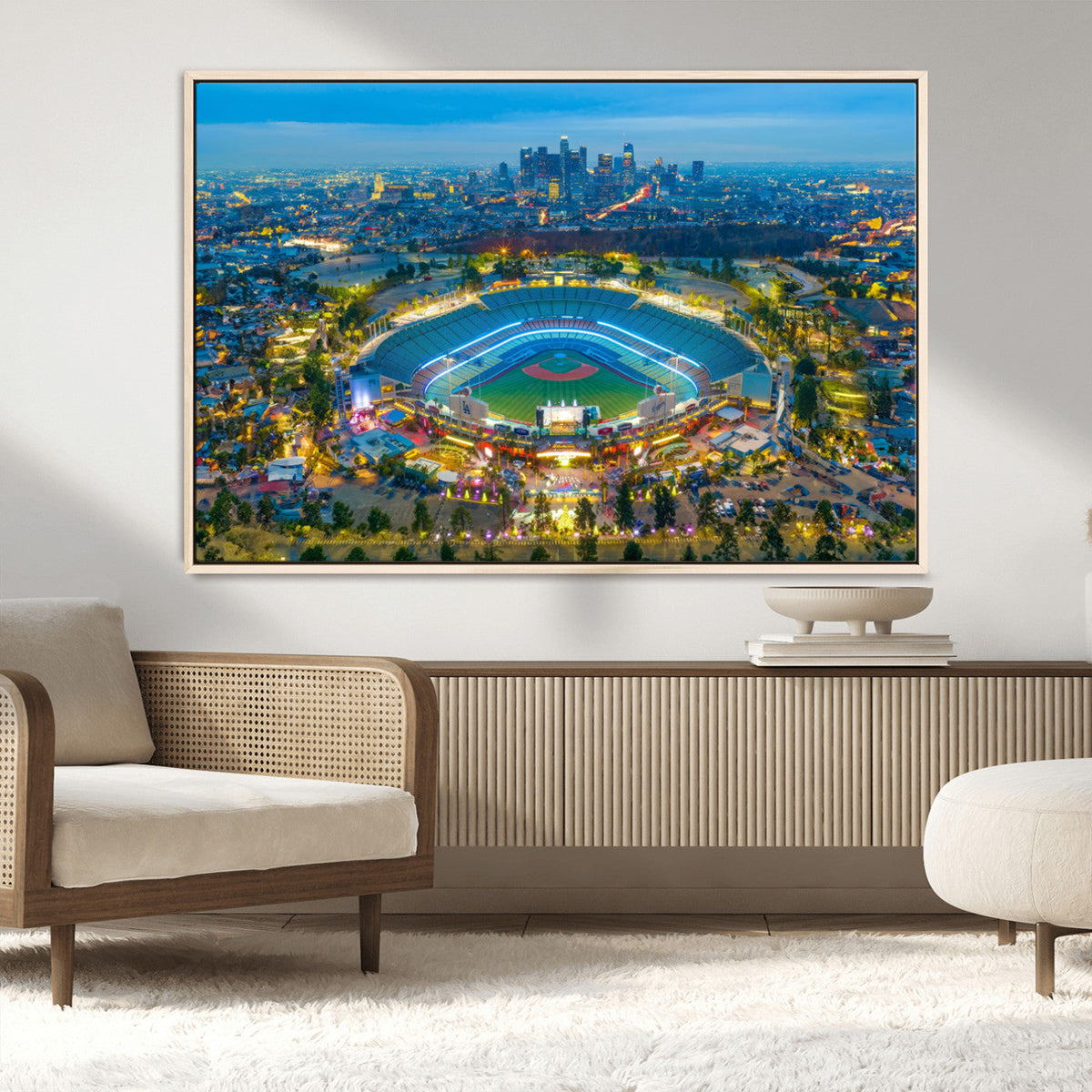 Los Angeles Dodgers Wall Art Canvas, Dodger Stadium Wall Art