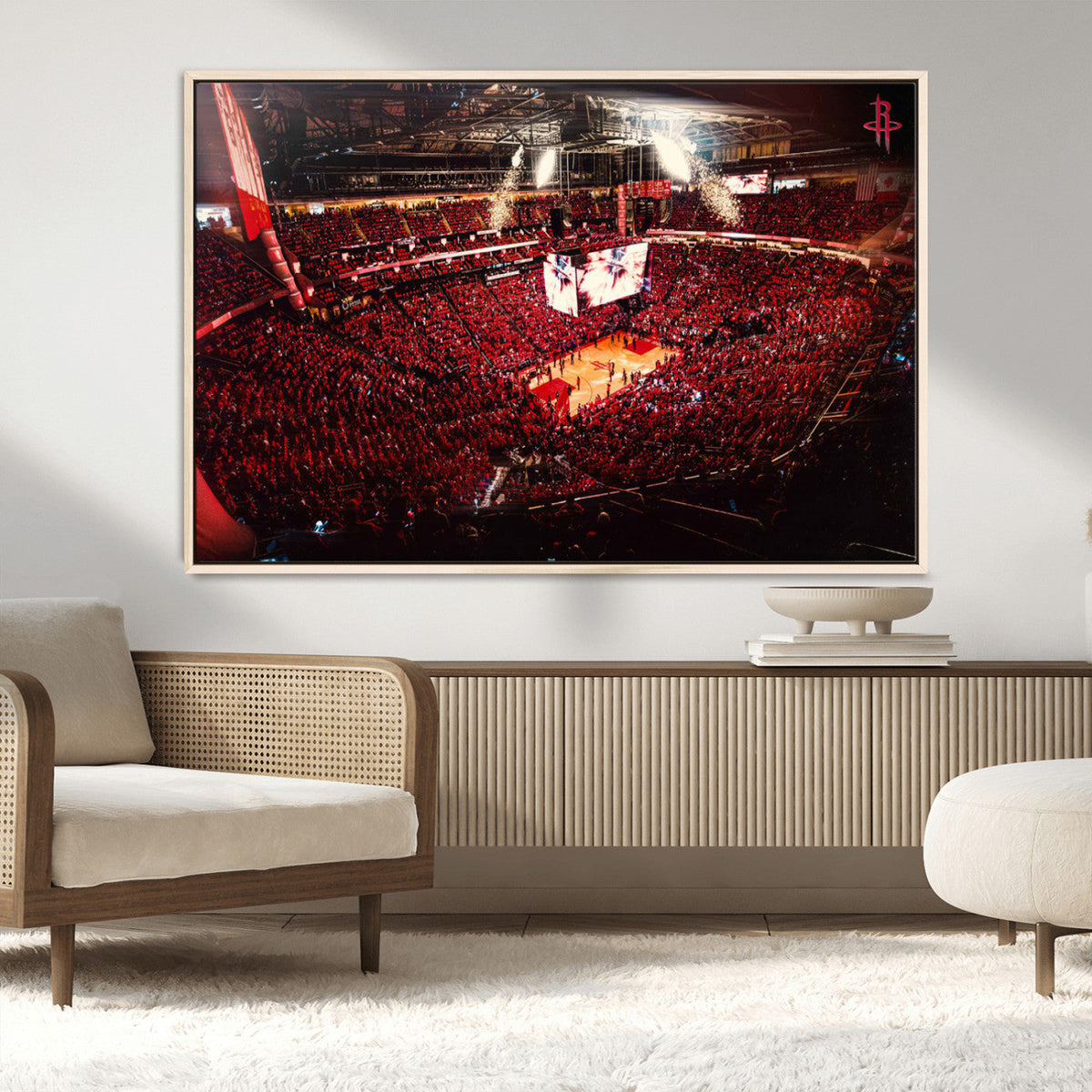 Houston Rockets Basketball Team Print Canvas- Houston Toyota