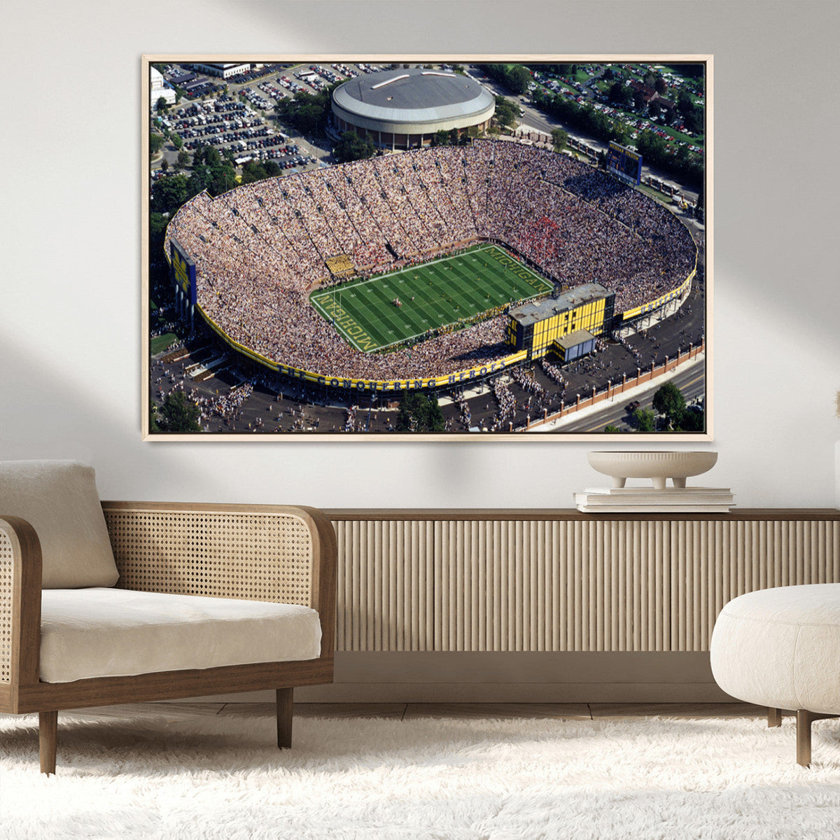 Michigan Wolverines Football Team Print - Ann Arbor Michigan