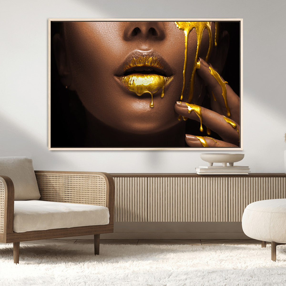 African American Art Black Woman Canvas Print, African Wall