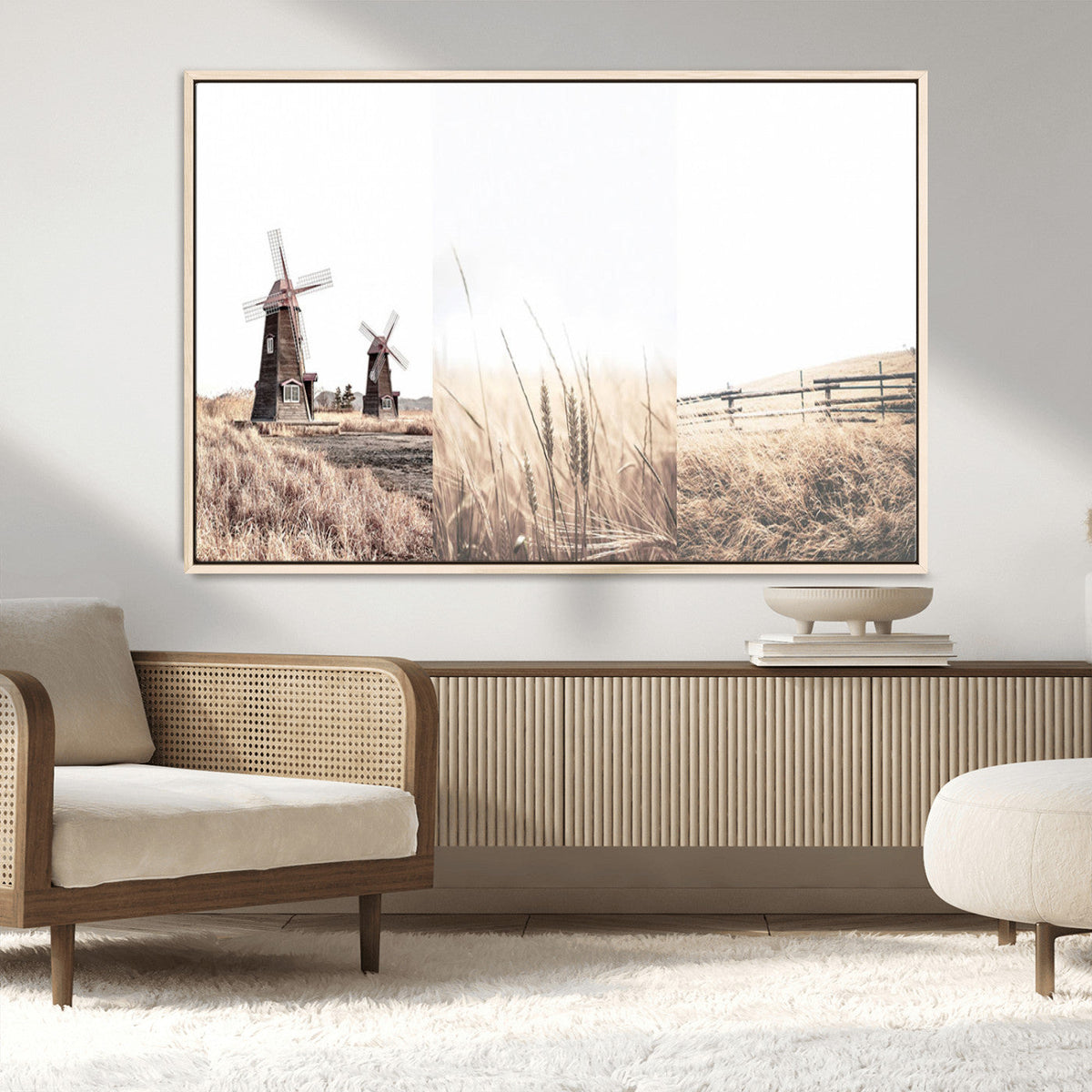Farm Prints Set, Farmhouse Wall Art Canvas, Country House