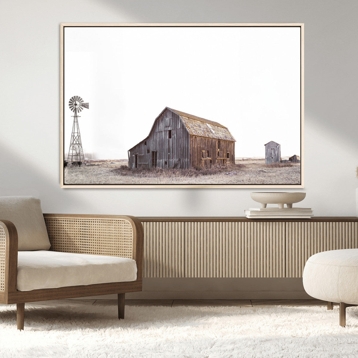 Set of 3 Rustic Farmhouse Wall Art Prints – Country Barn,