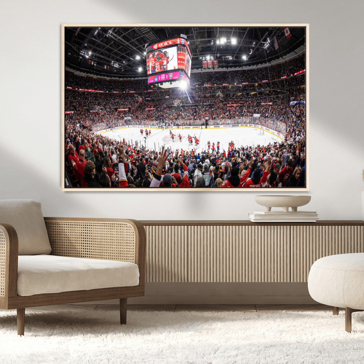Amerant Bank Arena Wall Art Canvas Print - Basketball Arena