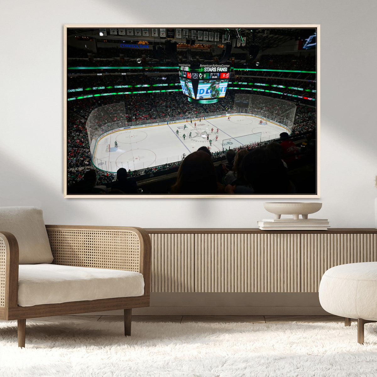 American Airlines Center Dallas Stars Wall Art Canvas Print
