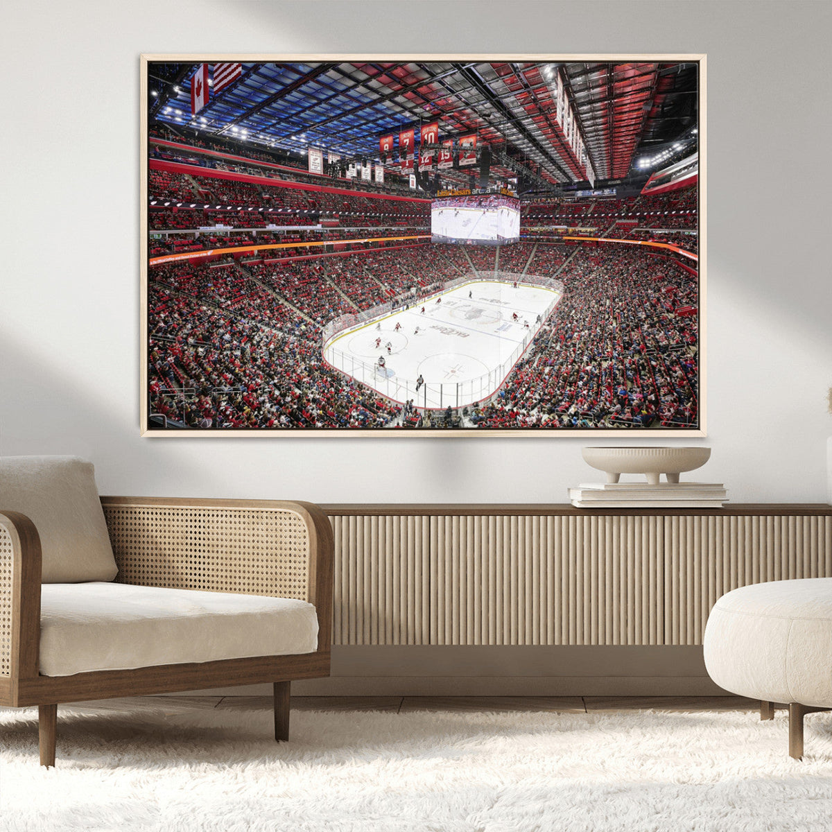 Barton Malow Little Caesars Arena Detroit Wall Art Canvas