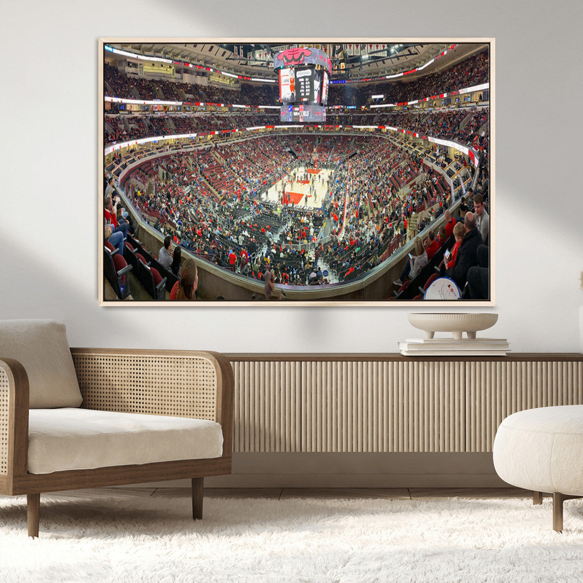 United Center Chicago Bulls Stadium Wall Art Canvas Print