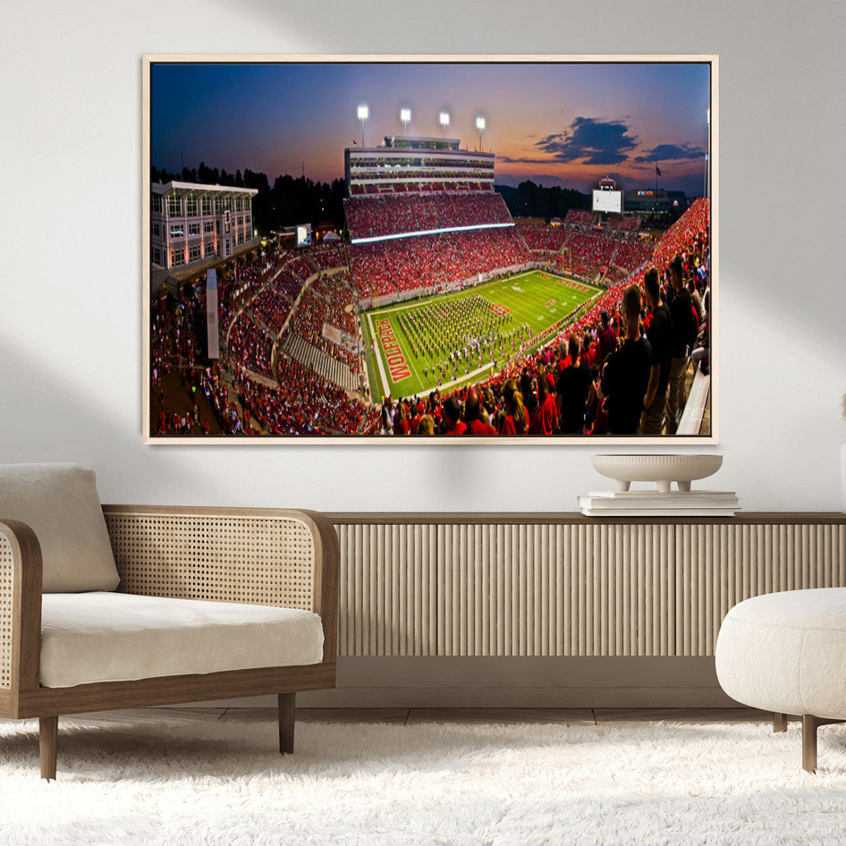 NC State Wolfpack Football Team Print - Raleigh