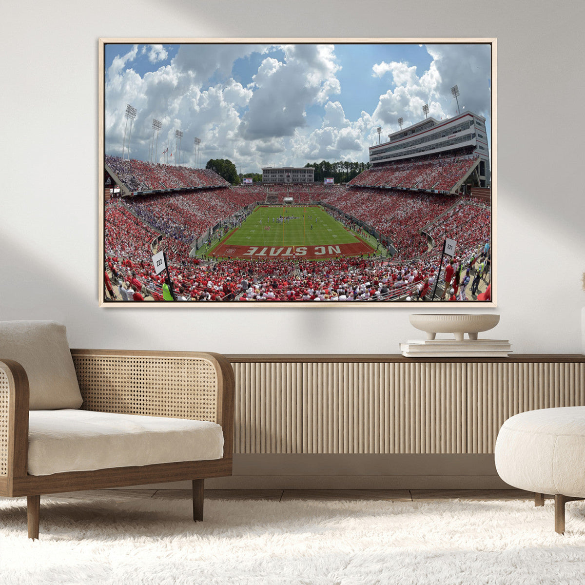 NC State Wolfpack Football Team Print Canvas- Raleigh