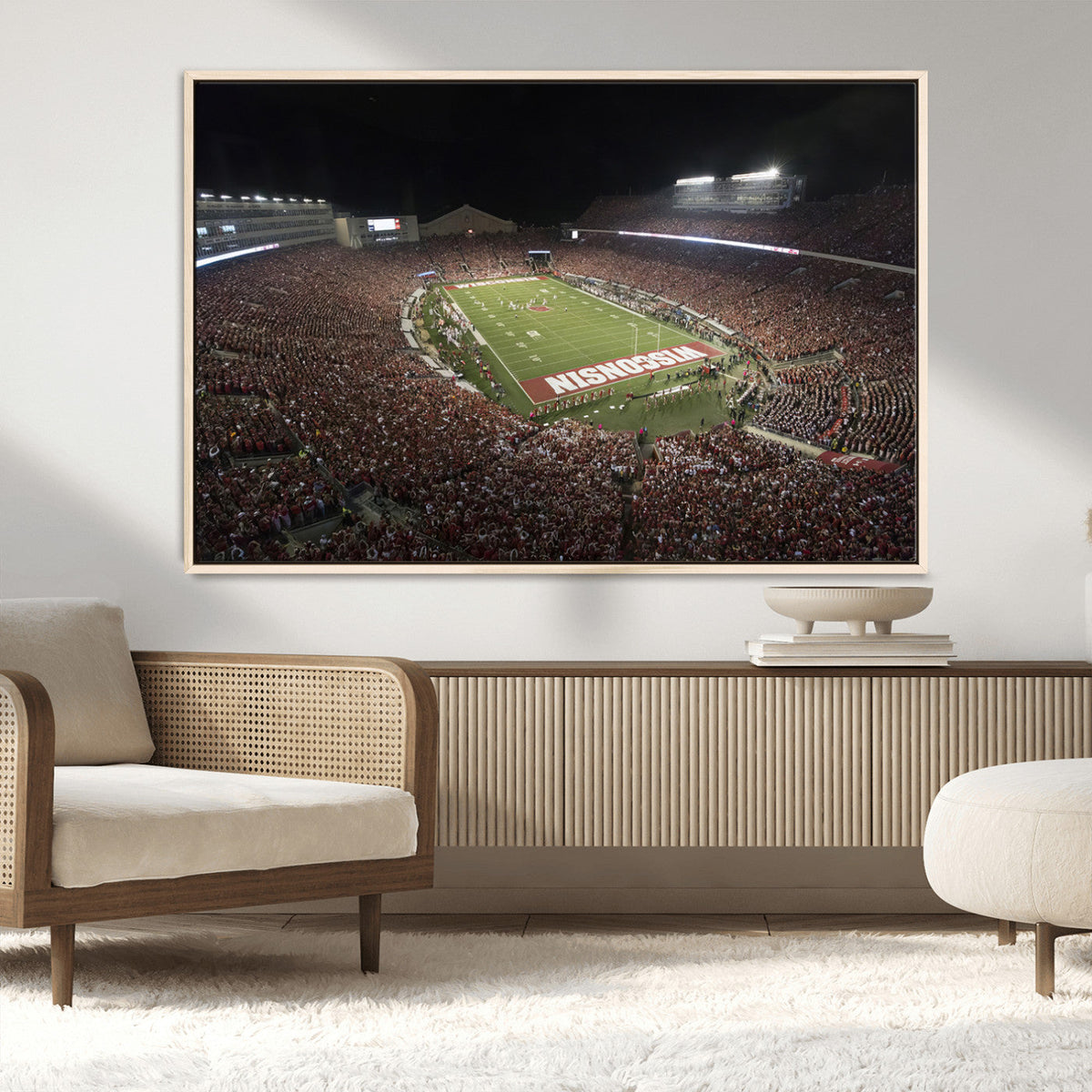 Wisconsin Badgers Football Team Print - Madison Camp Randall