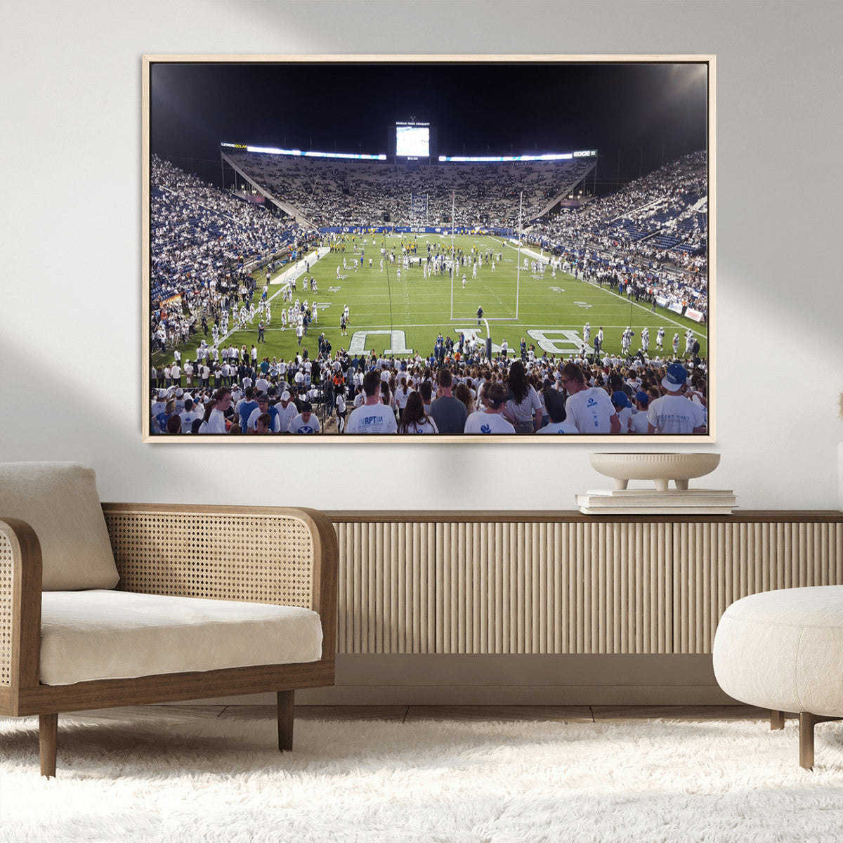 Brigham Young University Cougars Football Print Canvas -