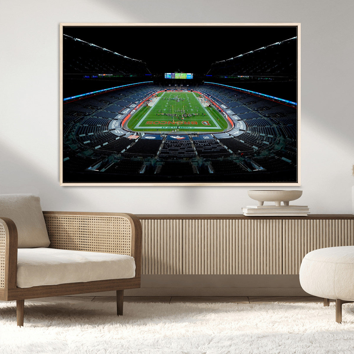 Denver Broncos Football Team Print Canvas- Denver Empower