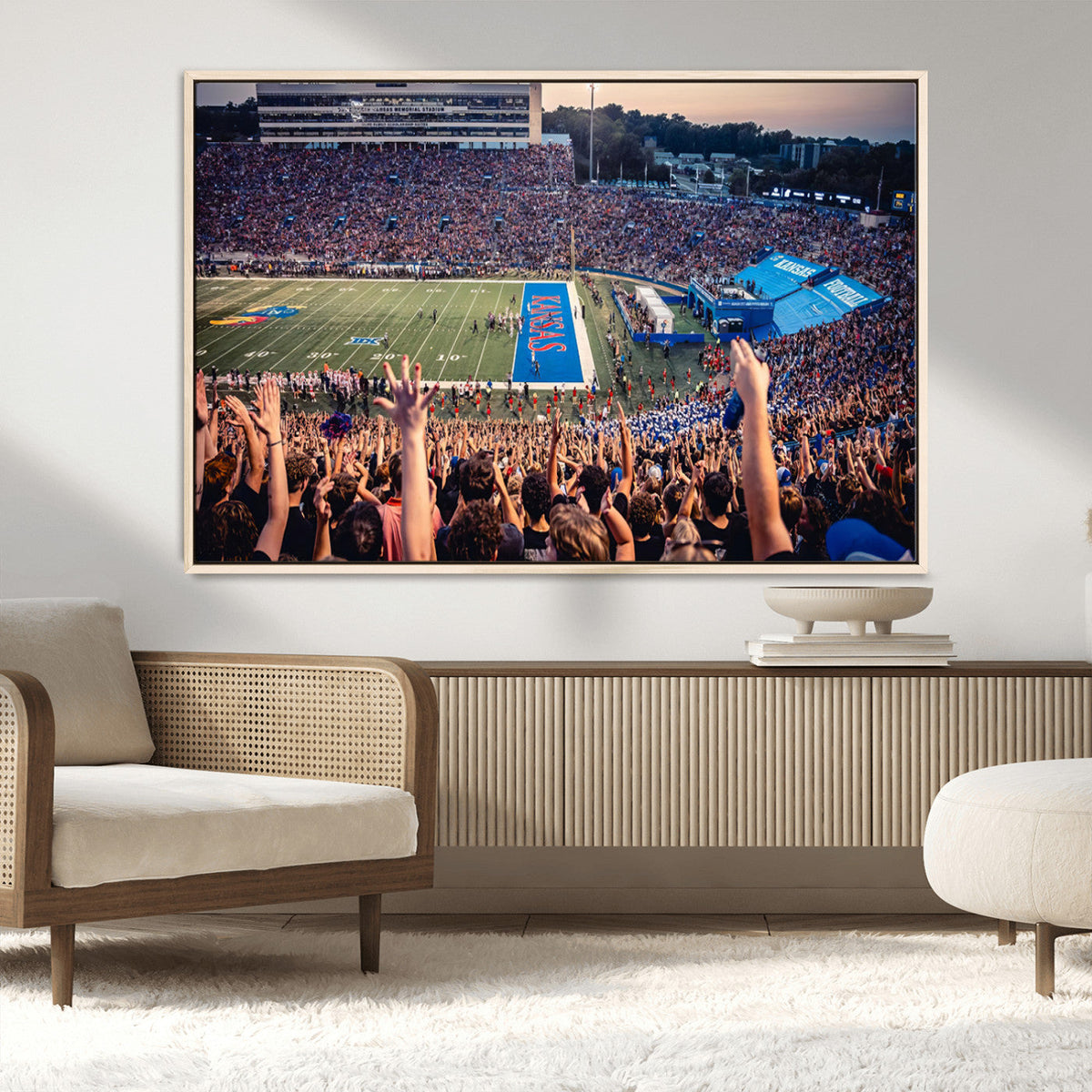 University of Kansas Jayhawks Football Team Art Print -
