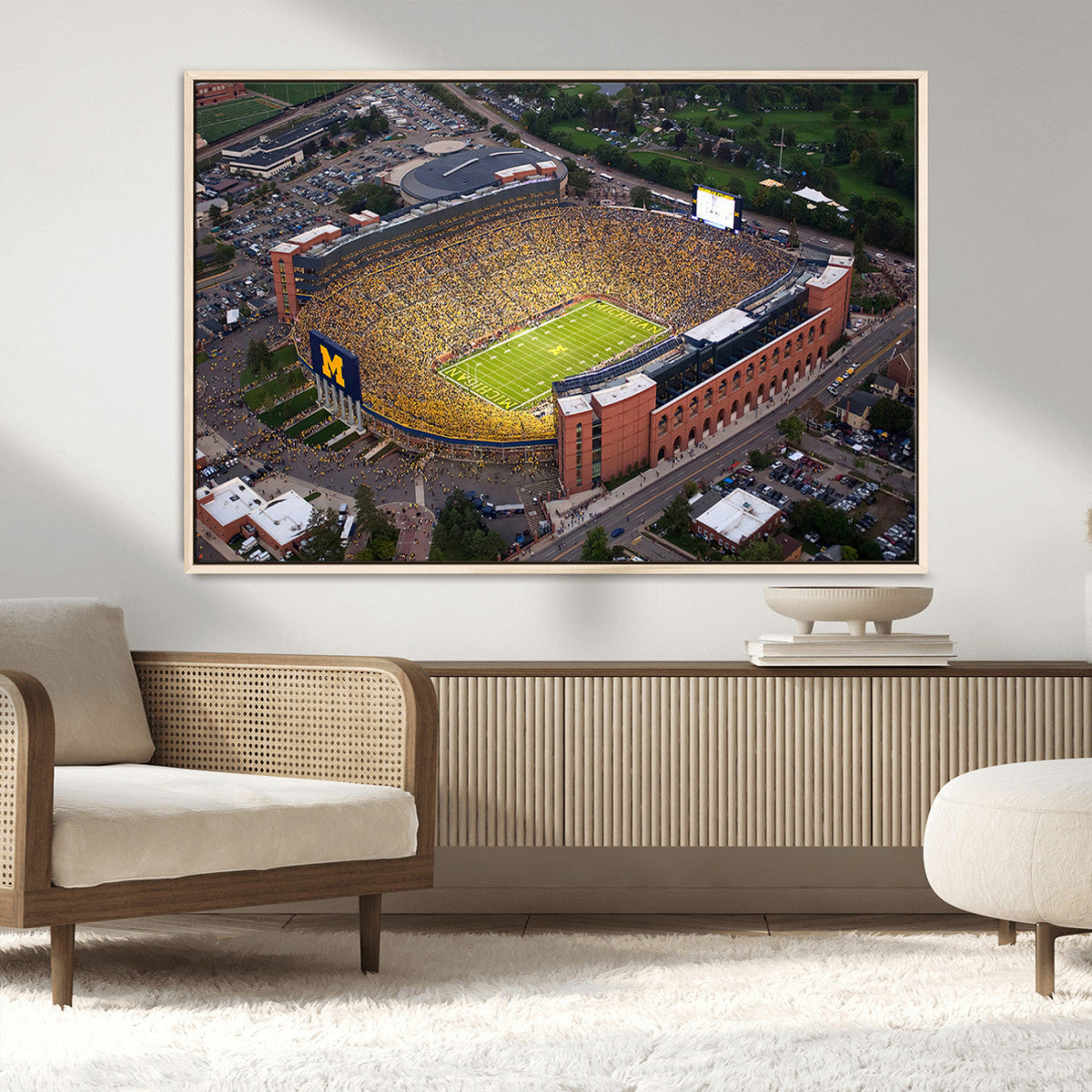 University of Michigan Wolverines Football Team Print - Ann