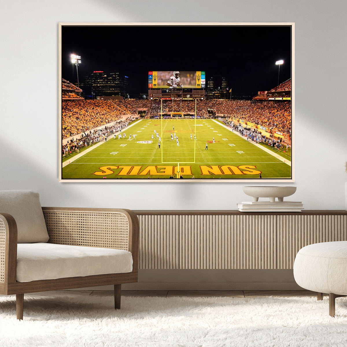 ASU Sun Devils Football Team Print - Phoenix Mountain
