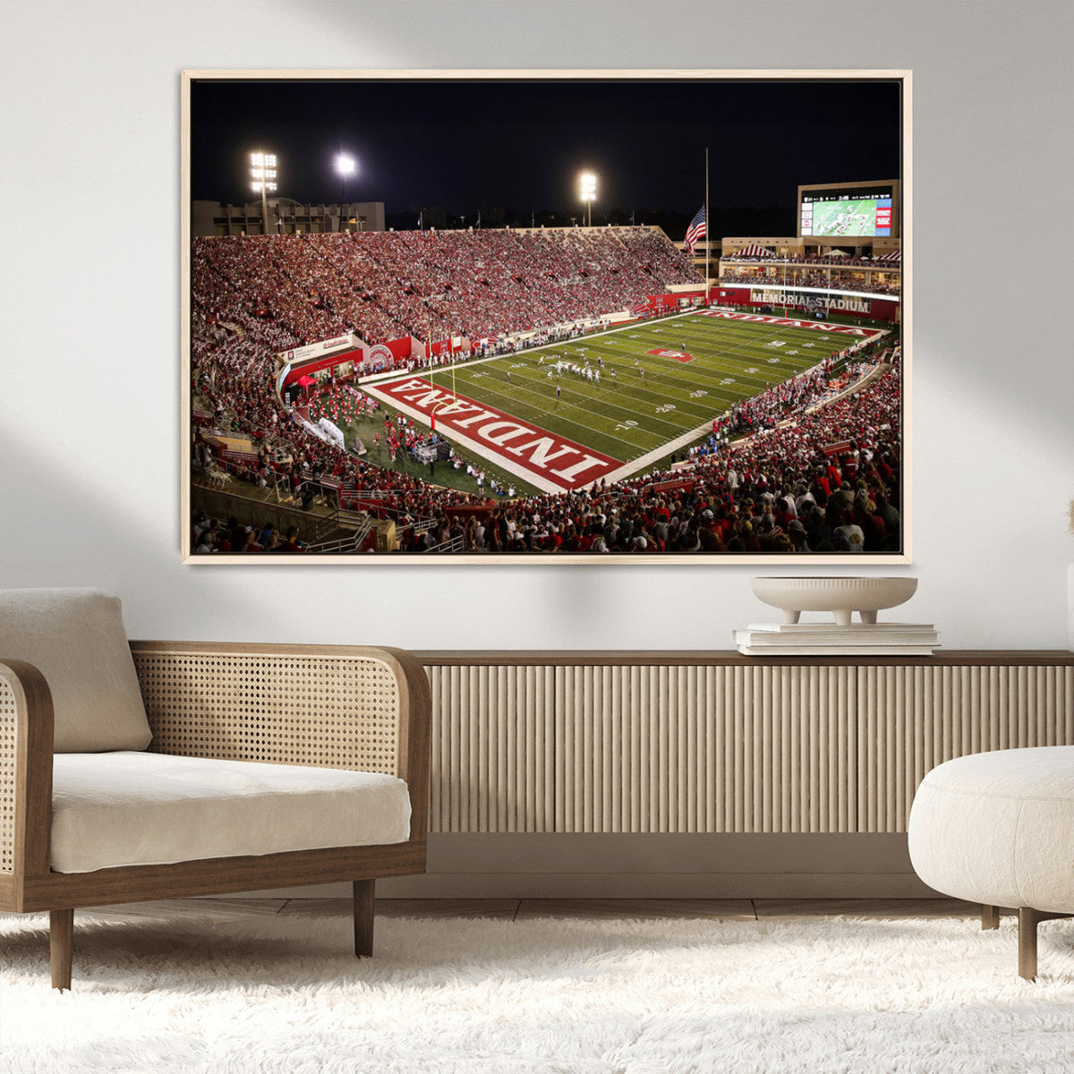 Indiana University Hoosiers Football Team Print Canvas -