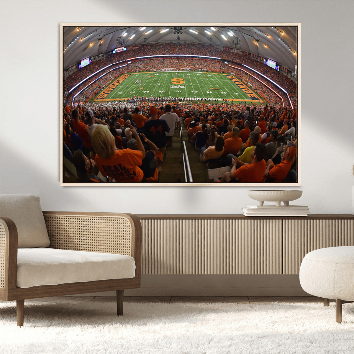 Syracuse University Orange Football Canvas Print, Football