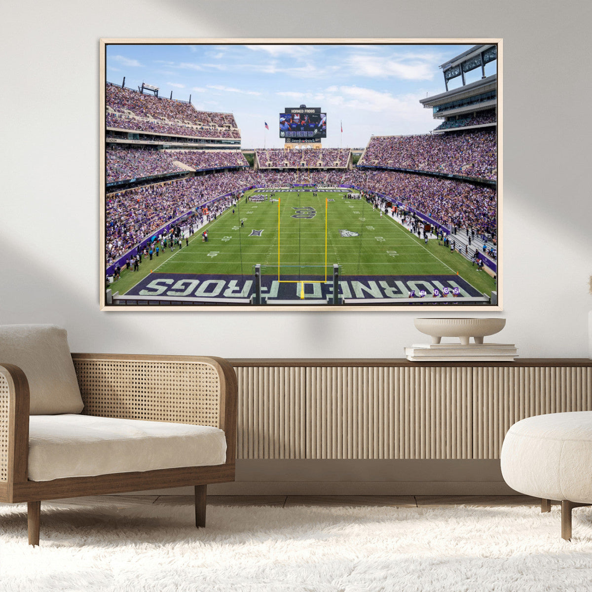TCU Horned Frogs Football Team Print - Fort Worth Amon G.