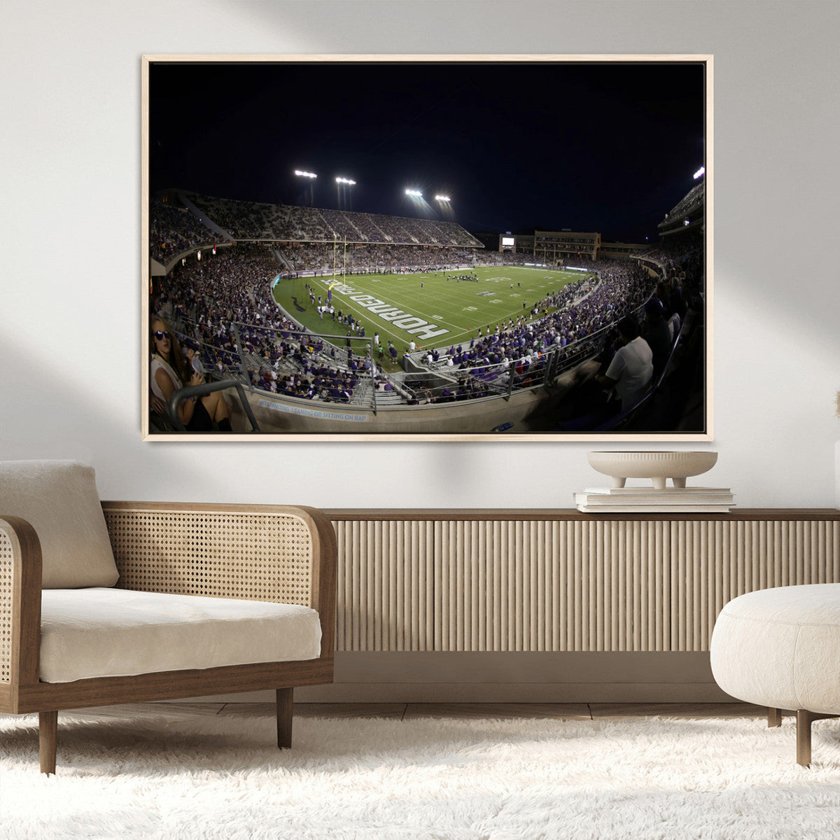TCU Horned Frogs Football Team Print - Fort Worth Amon G.