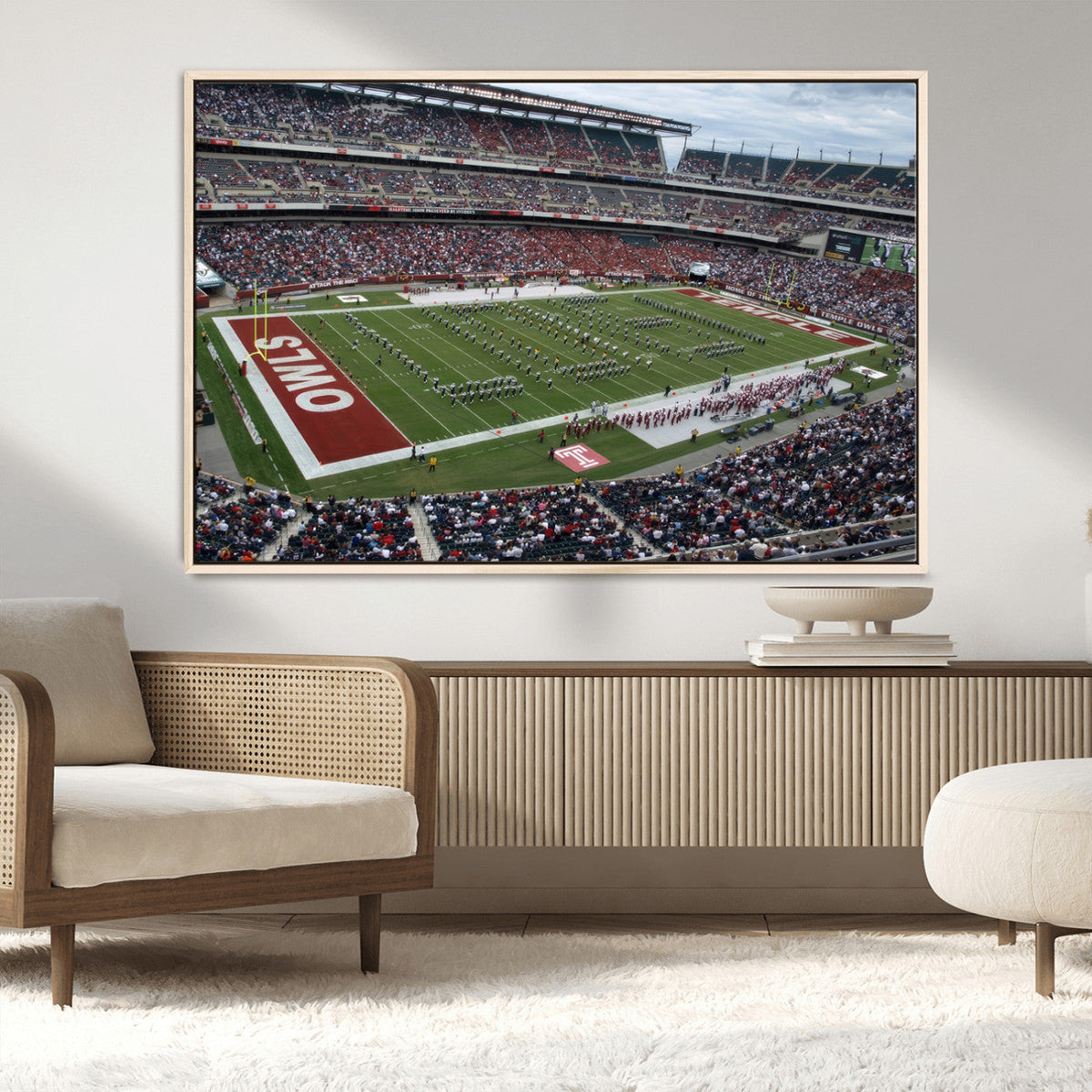 The Temple University Owls Athletics Team Print -