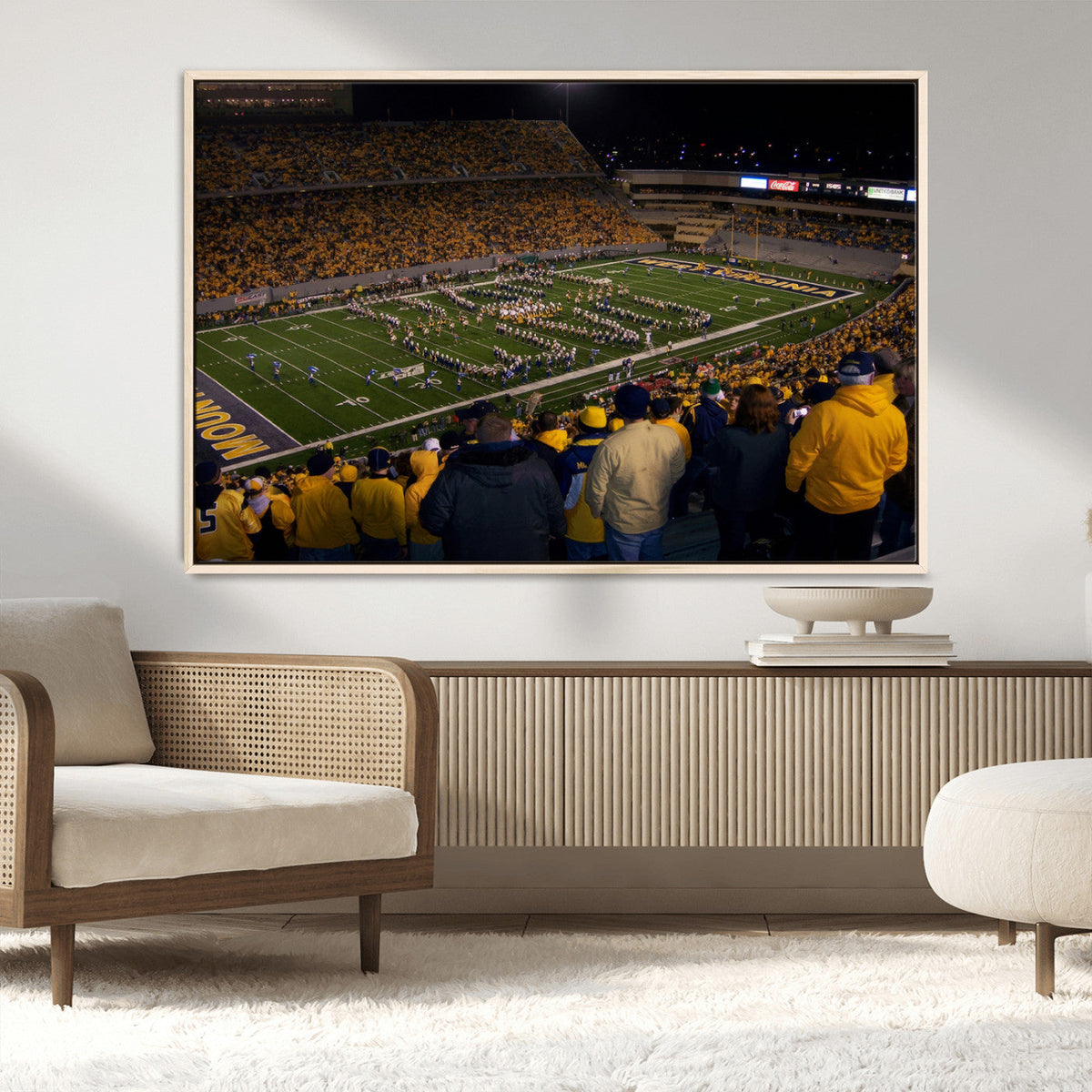 West Virginia Uni Mountaineers Football Team Print - Milan