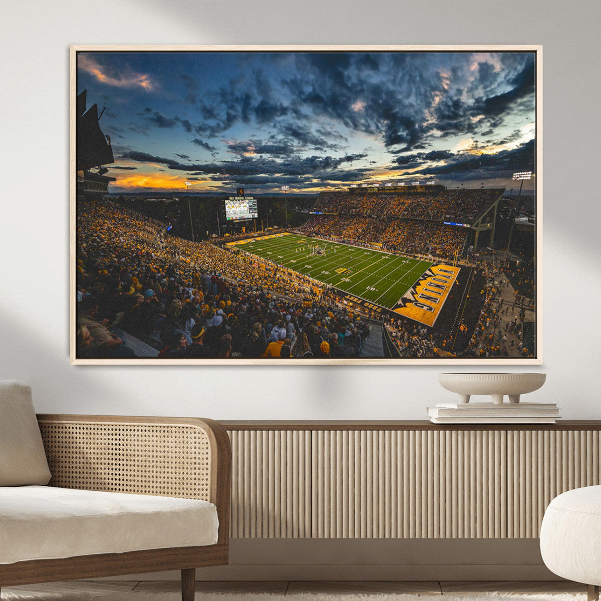 University of Wyoming Cowboys Football Team Print - Laramie