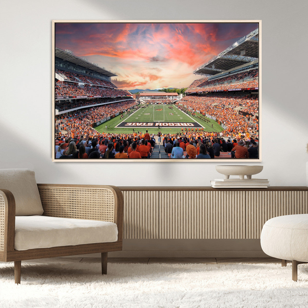 Oregon State Beavers Football Team Print - Corvallis Reser