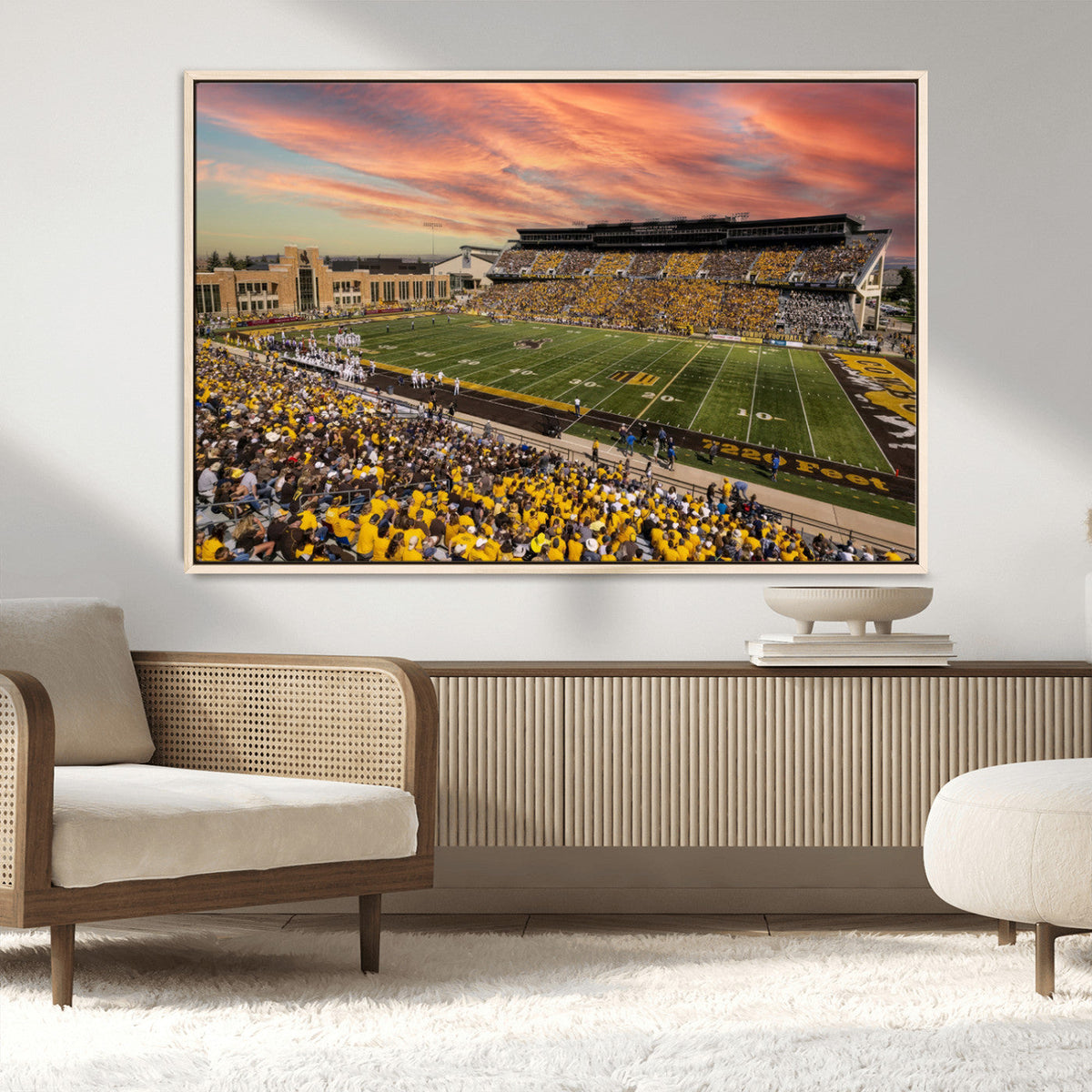 University of Wyoming Cowboys Football Team Print - Laramie