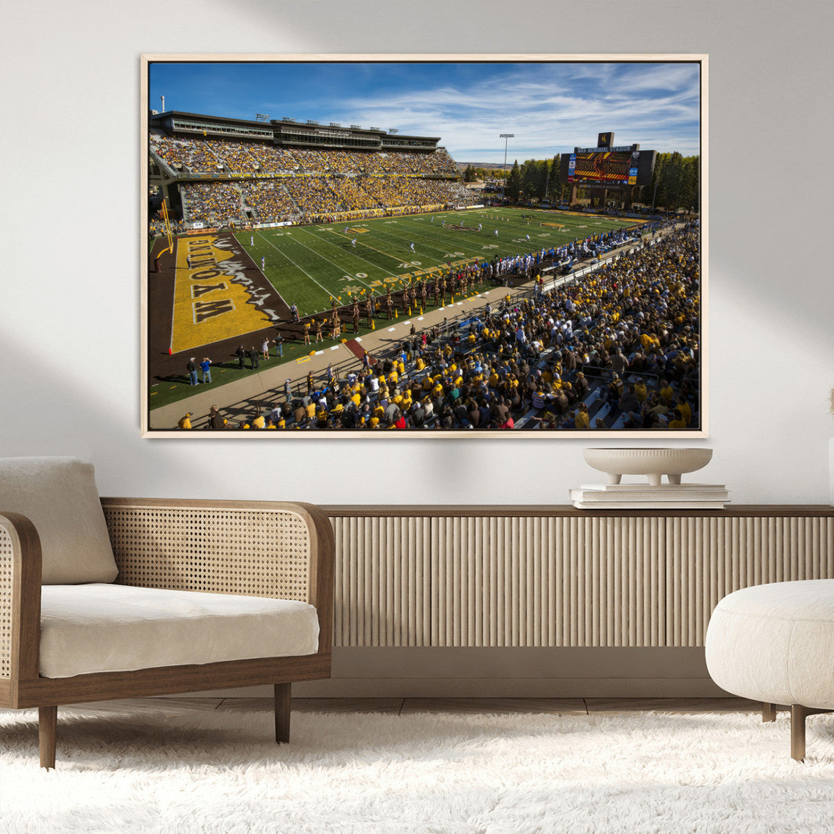 University of Wyoming Cowboys Football Team Print - Laramie