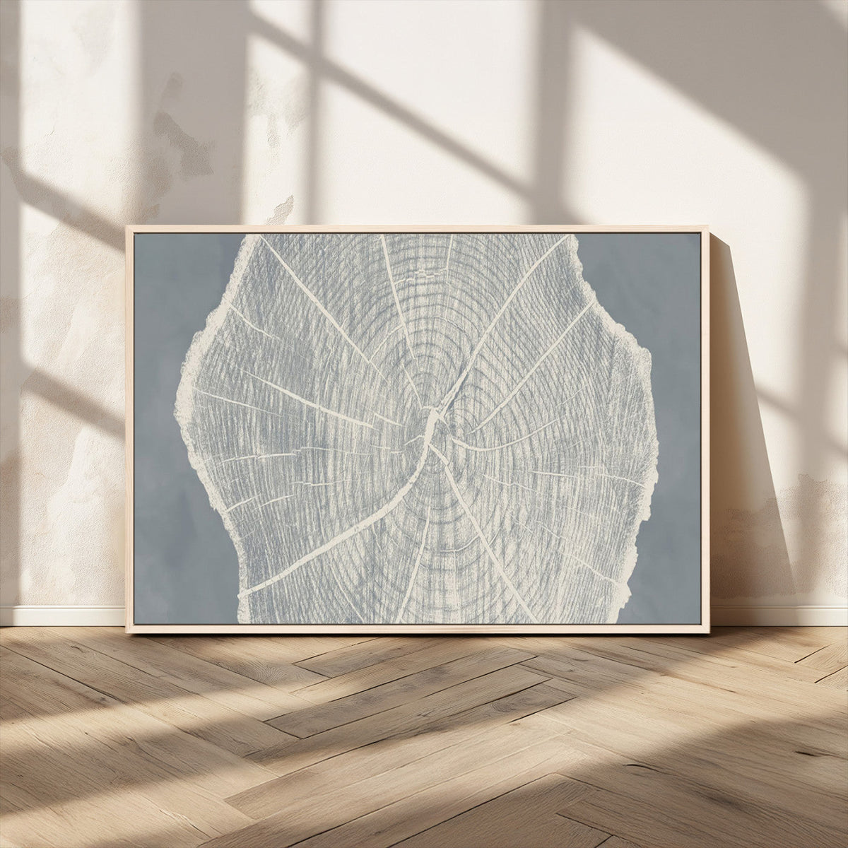 Abstract Tree Ring Wall Art Canvas Print – Nature-Inspired,